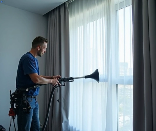 Professional curtain steam cleaning process equipment Matty Curtain Cleaning albert-park-vic